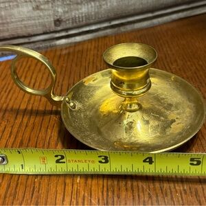 Vintage brass candle holder
